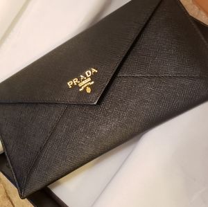Prada leather wallet